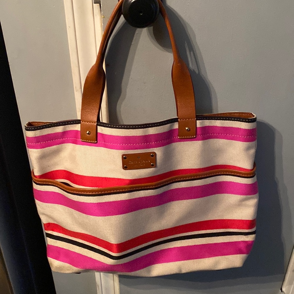 Kate Spade Oak Island Stripe Magazine Tote